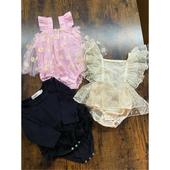 3 beautiful babygirl party dresses bundle Size 3 months - Picture 1 of 10